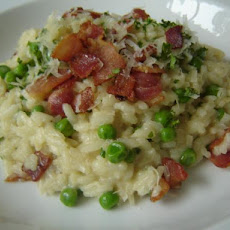 Easy Risotto With Bacon & Peas