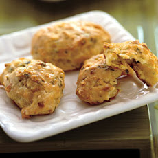 White Cheddar Puffs with Green Onions