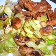 Sensational Simmered Leek Cabbage Mushroom Trio