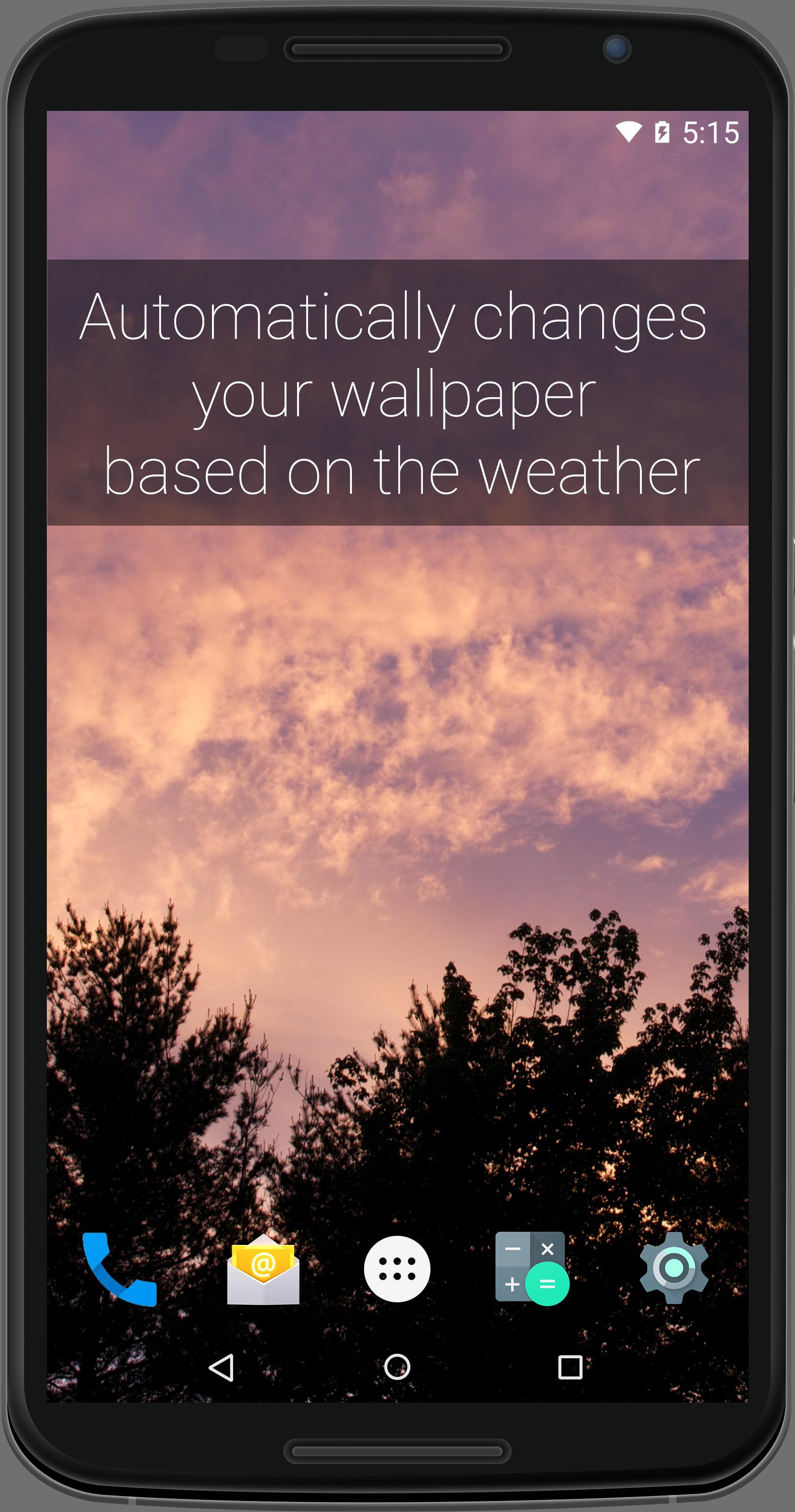 Android application Smart Weather Wallpaper screenshort