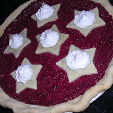 Raspberry Sour Cream Pie