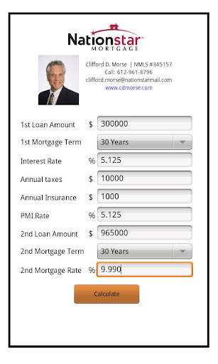 Clifford Morse's Mortgage Calc