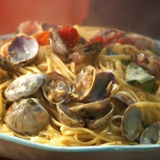 Cherry Tomato Red Clam Sauce with Linguini