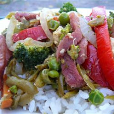 Leftover Ham and Vegetable Medley