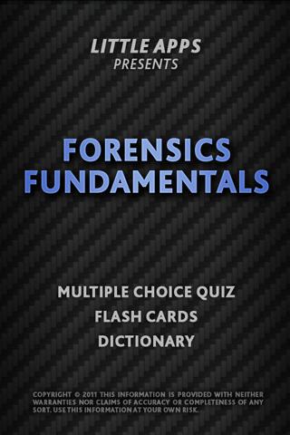 FORENSICS FUNDAMENTALS Quizzes