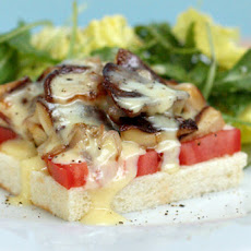 Shiitake Mushroom Tartines with Cheddar Fondue