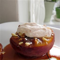 Almond-Topped Spiced Peaches