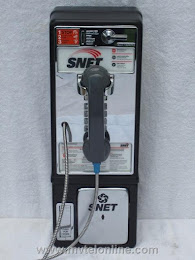 Single Slot Payphones - SNET 25 cent loc B-8 1