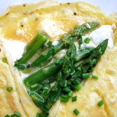 Asparagus and Goat Cheese Omelet For Two