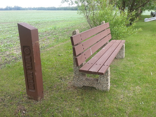 Rotary Trail Marker and Bench