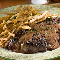 Steak au Poivre with Herbed Frites