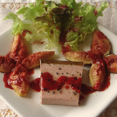 Foie Gras, Roasted Figs with Raspberry Vinaigrette