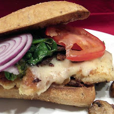 Popeye's Favorite Muscle Booster  Sandwich-Spinach, Chicken