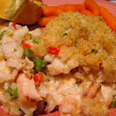 Chicken Alfredo and Rice Casserole