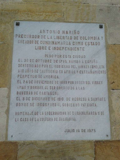 Homenaje Antonio Nariño