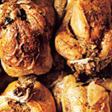 Cornish Game Hens Stuffed with Wild Rice and Pecans
