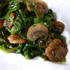 Mushrooms and Spinach Italian Style