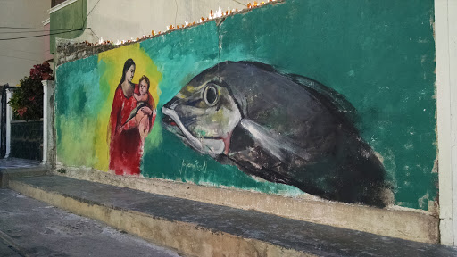 Mural Madre Wayuu Y Pargo