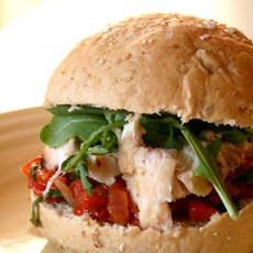 Basil Grilled Chicken Sandwiches With Red Pepper Relish