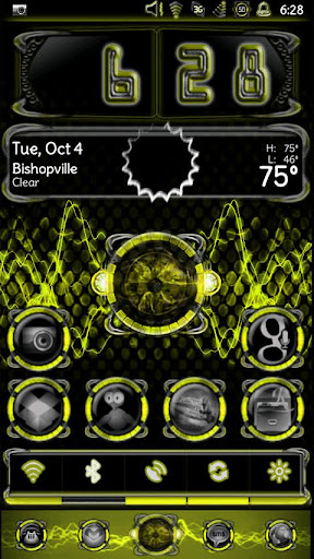 Bionic Launcher Theme Yellow