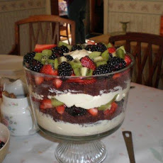 Fruity Chocolate Cake Trifle