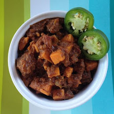Buffalo and Sweet Potato Chili