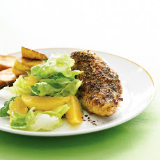 Jerk Chicken Breasts, Fried Plantains, and Bibb Salad