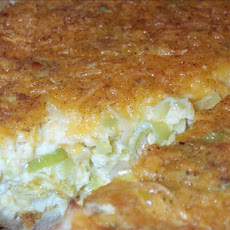 Leek and Cheese Flan
