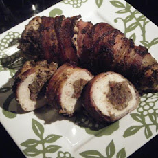 Bacon Wrapped Chicken Roulade