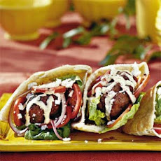 Gyro Burgers with Tahini Sauce