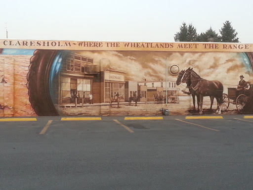 Where the Wheatlands Meet The Range Mural