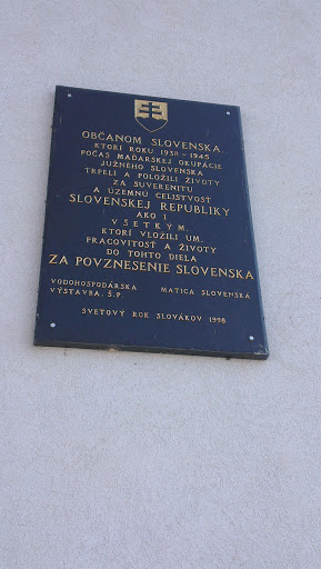 Gabčíkovo Památník Maďarské Okupace