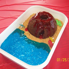 Erupting Volcano Cake