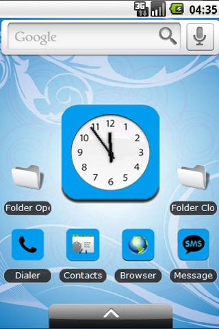 Baby Blue Theme iPad iPhone