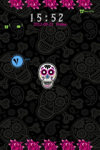 【免費個人化App】Skulls n Roses Theme Go Locker-APP點子