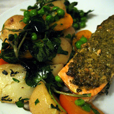 Baked Pesto Salmon