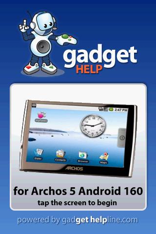 Archos 5 Android- Gadget Help