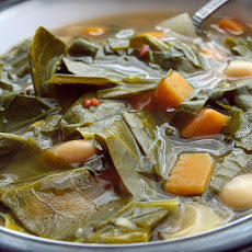 Collard Green, Squash, Fennel and Turnip Soup