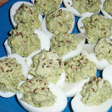 No Mayo Deviled Eggs