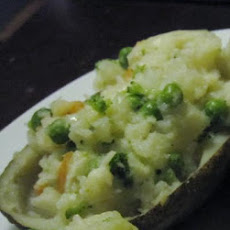 Veggie Stuffed Twice Baked Potato Boats