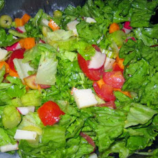 Jeanne's Tossed Salad With Italian Dressing