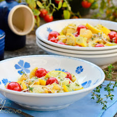 Yellow Summer Squash Recipe with Blistered Tomatoes