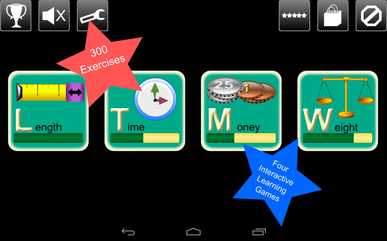 Android application Kids Measurement Science screenshort