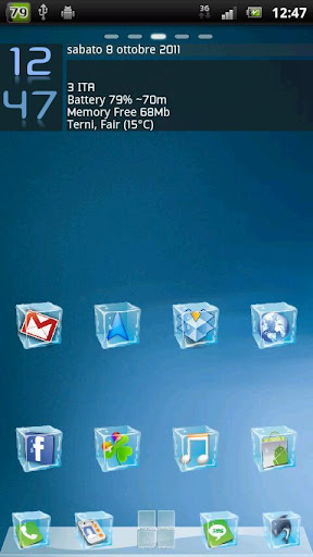 Ice Cube Go Launcher Ex Theme