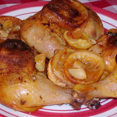 Oven Roasted Lemon Chicken With Seasoned Sauce