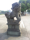 上海日立南门左石狮子