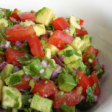 Spicy Avocado and Grape Tomato Salad/Salsa