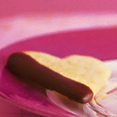 Chocolate-Dipped Shortbread Hearts