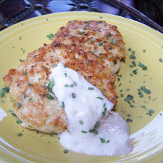 Spicy Chicken Cakes With Horseradish Aioli