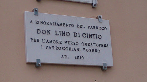 Targa Della Chiesa  Don Lino